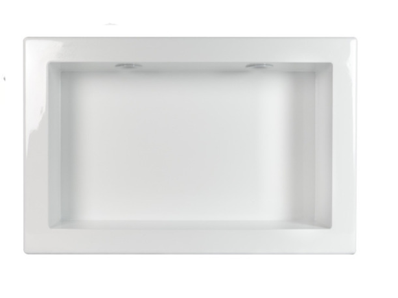 Nicho de embutir 2 leds 30x50 Branco