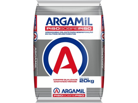 Argamil - Argamassa Colante Piso Sobre Piso Interno Cinza 20kg